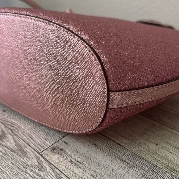 Kate Spade New York Pink Glimmer Glitter Satchel NWT - Picture 9 of 14